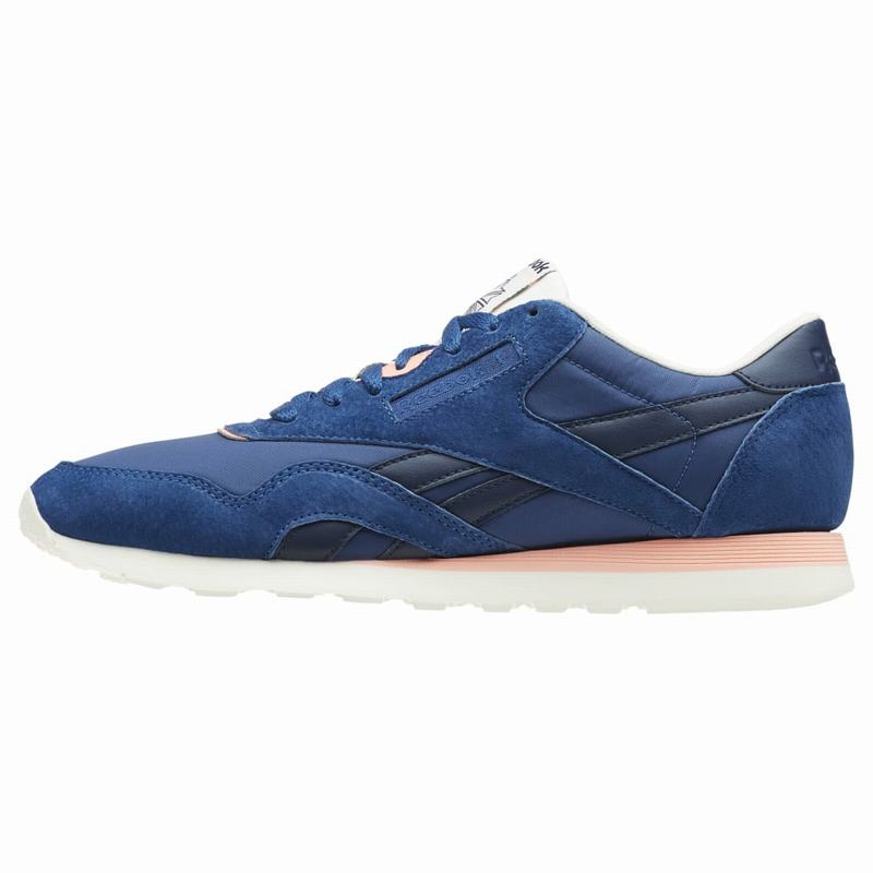 Reebok Classic Nylon Tenisky Panske - Modre/Námornícka Modrá/Ruzove QA3024OP